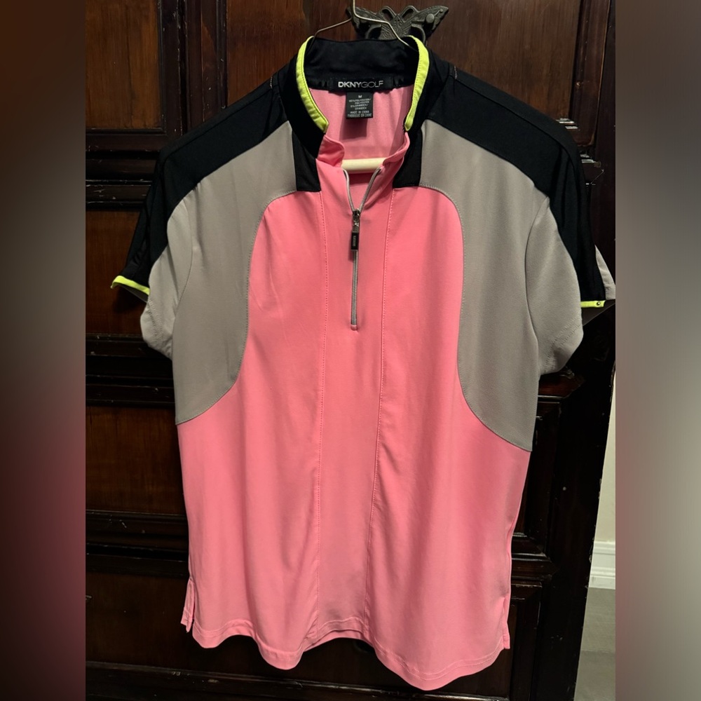 Women's DKNY Golf Color block Pullover Size Medium